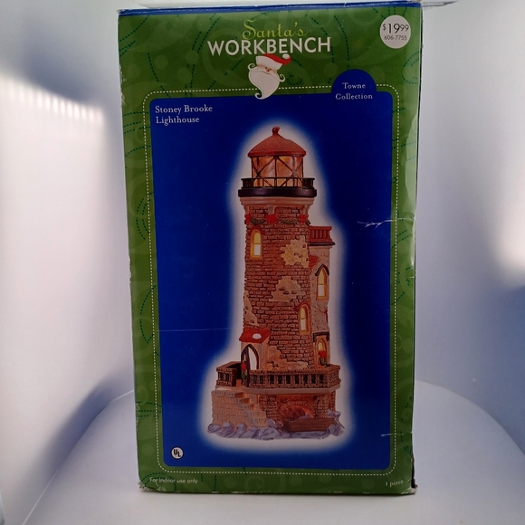 🎅 Vintage Santa's Workbench Stoney Brooke Lighthouse - Picture 2 of 6